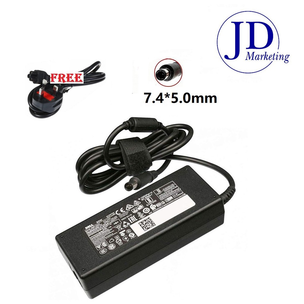 Dell N4010 N5010 90w 19 5v 4 62a 7 4mm 5 0mm Laptop Adapter Charger Shopee Singapore