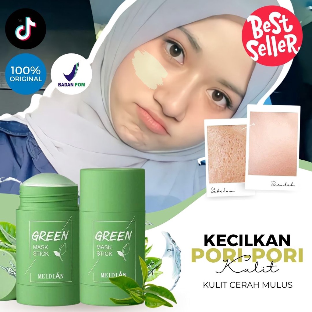 Green Mask Stick / Effective Blackhead Mask / Viral Tok Mask Tok Facial