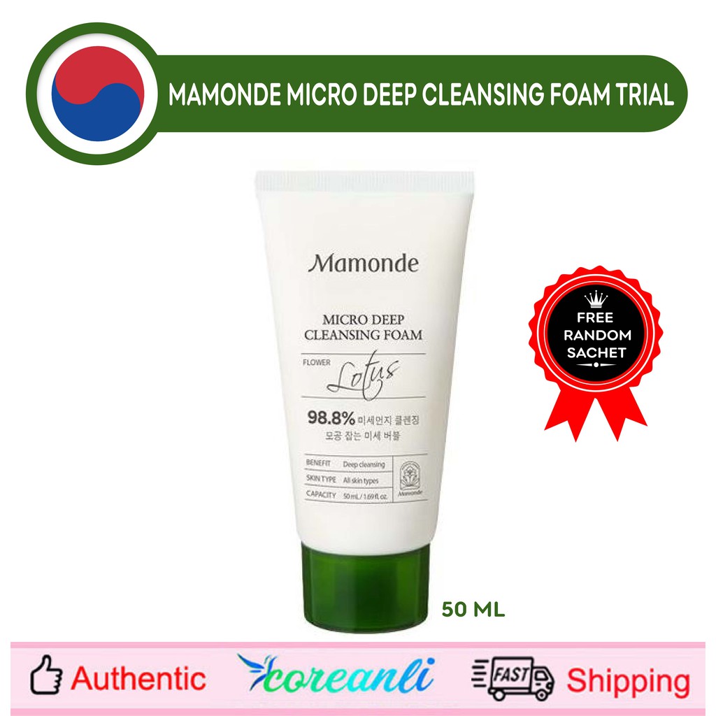 mamonde micro deep cleansing foam