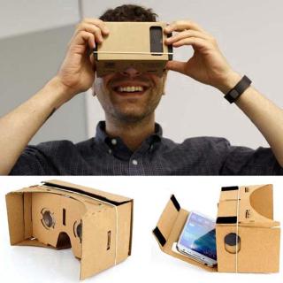3D VR Virtual Reality Google Cardboard Headset Movie Games Glasses