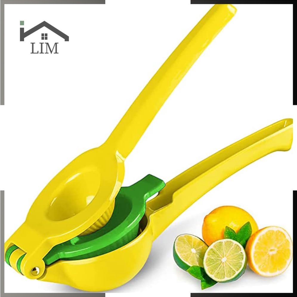 Manual Juicer Lemon Lime Squeezer, Easy to Use Hand Press 2-in-1 Fruit Juicer, Fastest Extraction Citrus Press