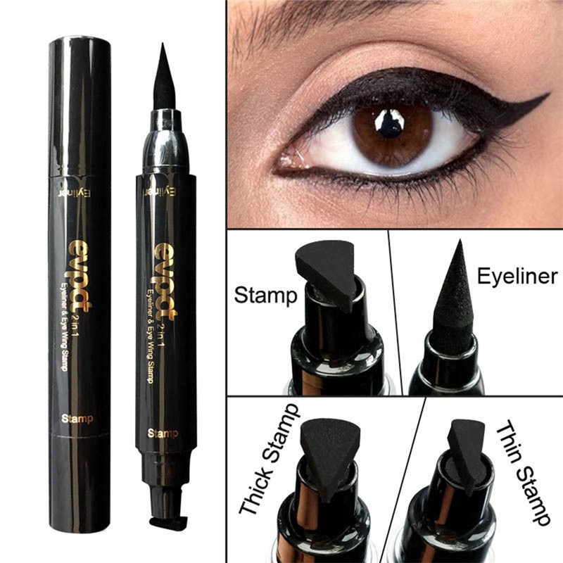 Winged Eyeliner Stamp Cosmetic Eye Liner Pencil Black Liquid Shopee Singapore