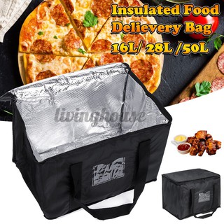 50L Foldable Food Delivery Insulated Bags Pizza Takeaway Thermal Bag YY 
