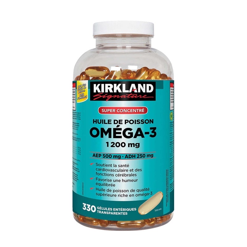 Kirkland Signature Super Concentrate Omega3 Fish Oil 1200mg, EPA 500
