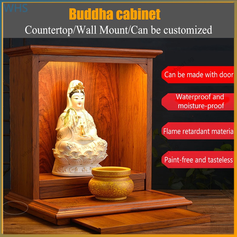 Buddhist table Buddhist altar household wallmounted solid wood