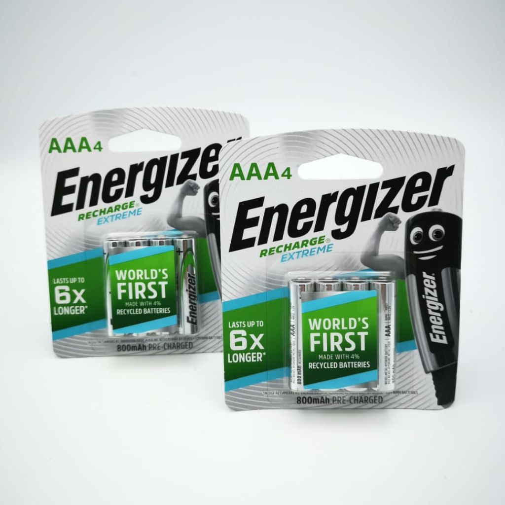 Energizer Recharge Extreme 800mAh AAA×4 Rechargeable Shopee Singapore