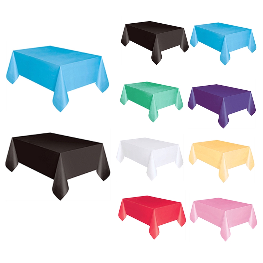 Rectangle Plastic Disposable Table Cloth Covers Cover Party Wedding Shopee Singapore