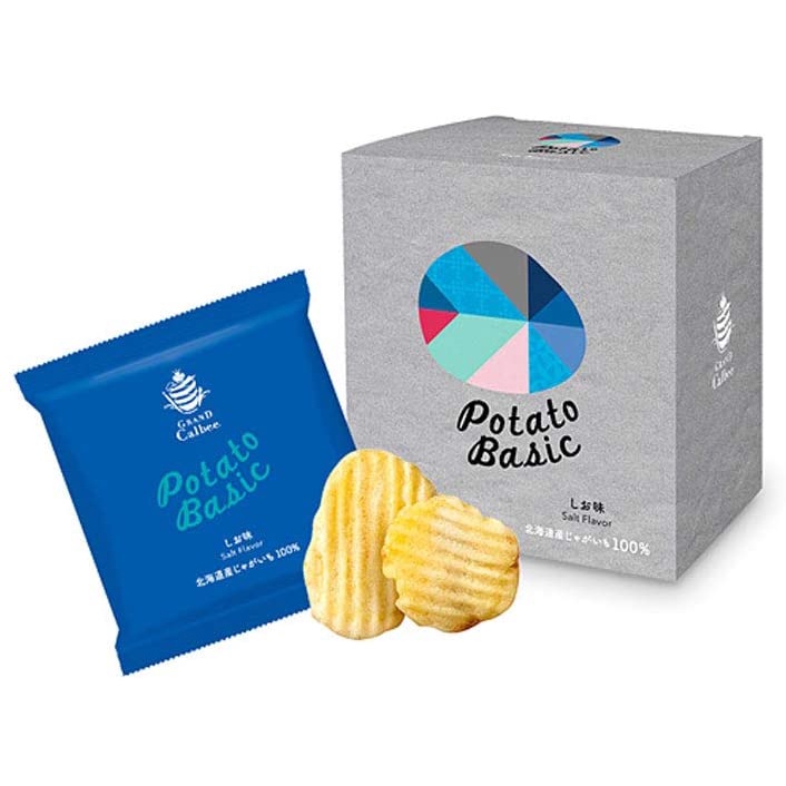 Grand Calbee Potato Basic Salty Flavor Potato Chips 2boxes / cake
