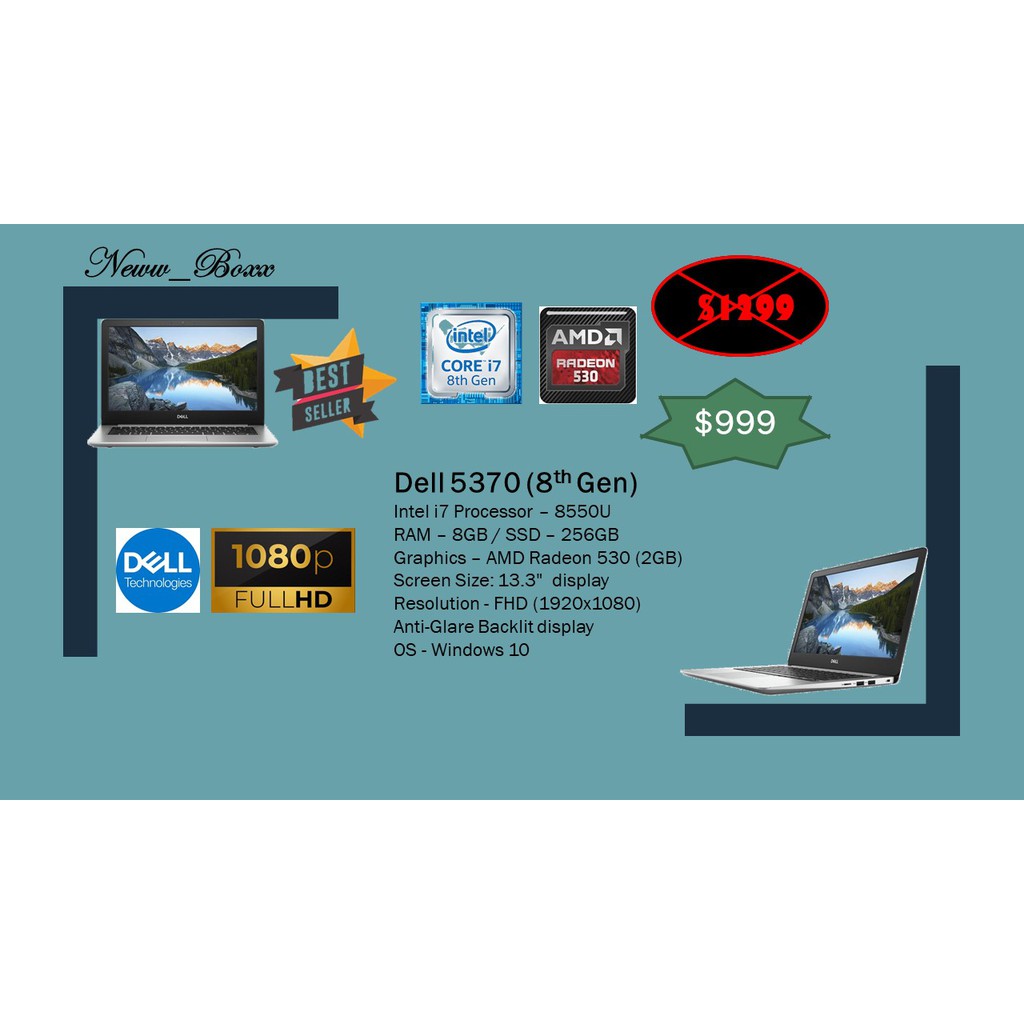 Dell Inspiron 13 5370 8th Gen Shopee Singapore