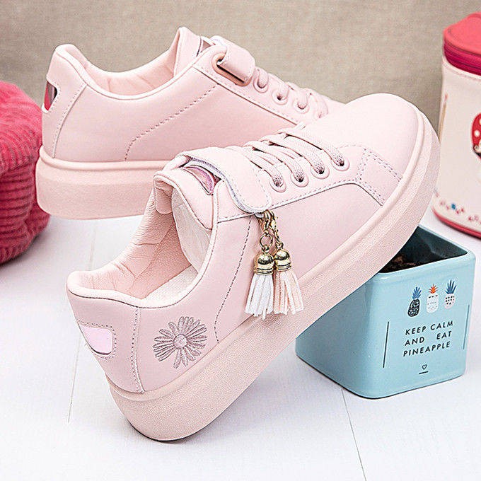 Women Shoes Kasut Sukan Kasut Putih Daisy Putih Untuk Wanita Sekolah Rendah Dan Musim Panas Tahun 2020 Dan Musim Luruh Yang Baru Untuk Kanak Kanak Perempuan Dan Kasut Sukan Yang Berumur 6 10 15 Tahun