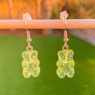 Image of thu nhỏ Candy Color Resin Cartoon Bear Earring/ Cute Jelly Bear Pendant Ear Hooks/ Transparent Bear Women Fashion Dangle Gifts Jewelry #5