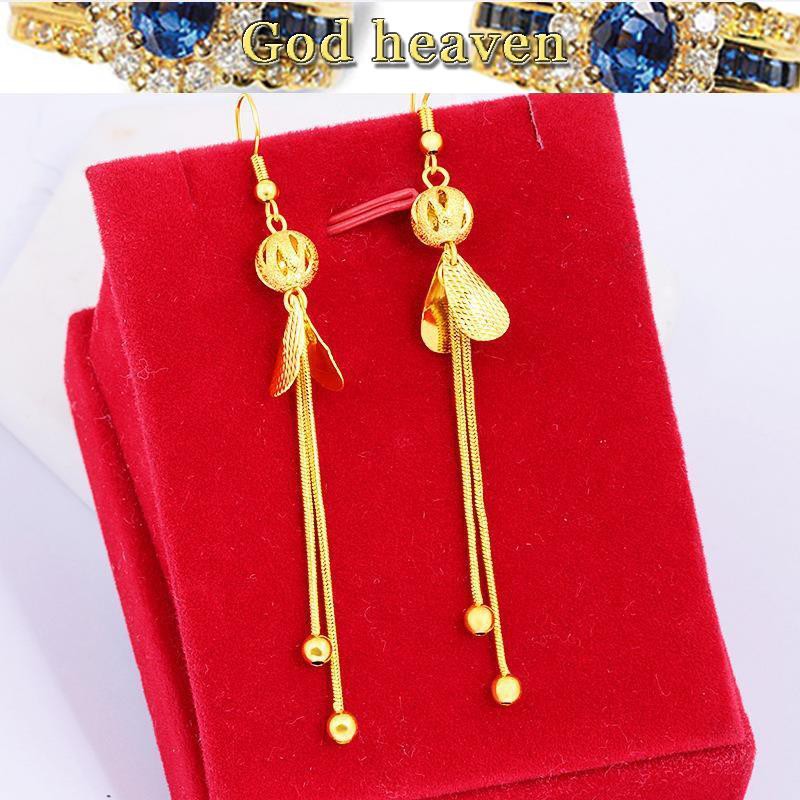 916 Gold Hot Sale Jewelry Gold Ladies Earrings Women Earrings Gold Earrings Shopee Singapore