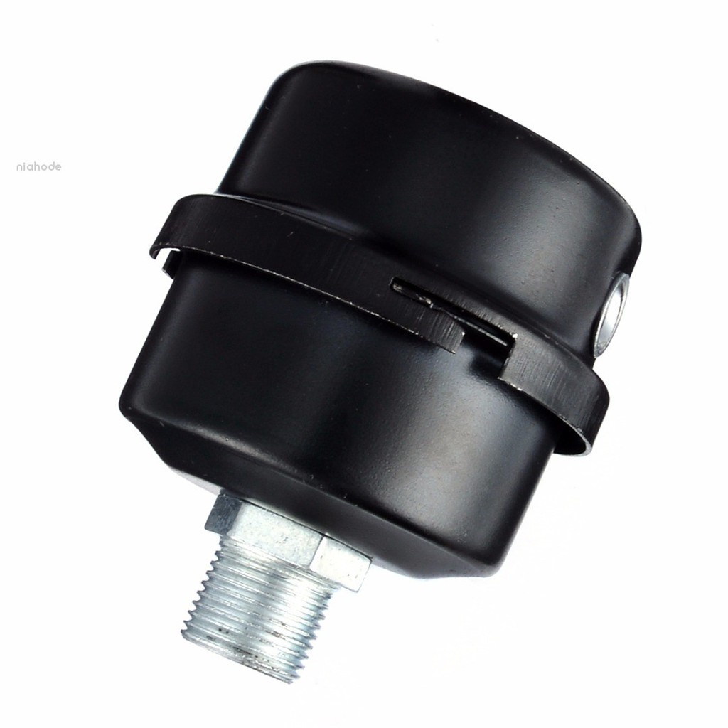 5/8" 16mm Thread Metal Air Compressor Intake Filter Noise Muffler