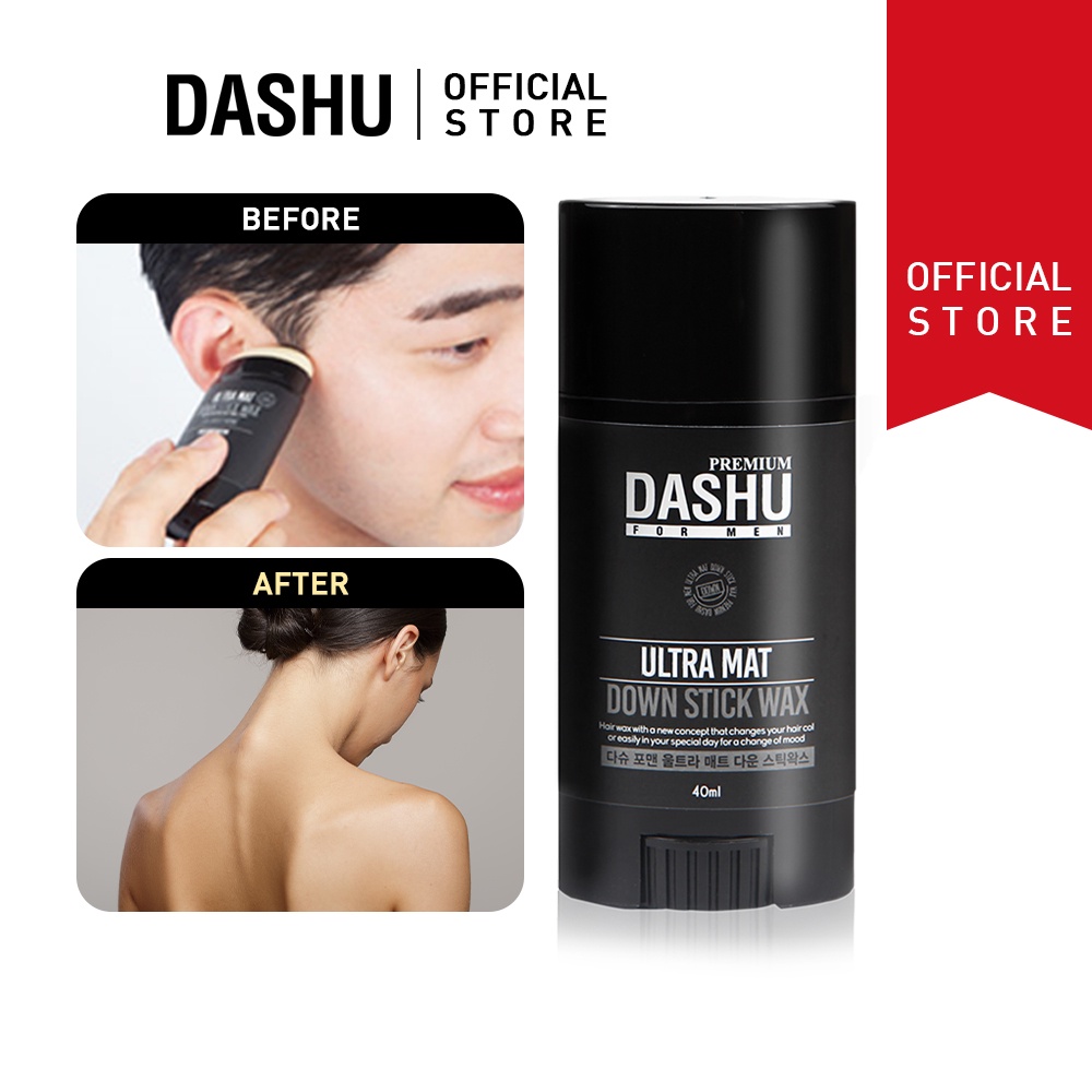 DASHU] for Men Premium Ultra Mat Down Stick Wax 40g | Men Hair Styling Hair  Wax | 8809372270170 | Shopee Singapore