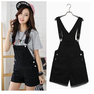 denim playsuit black