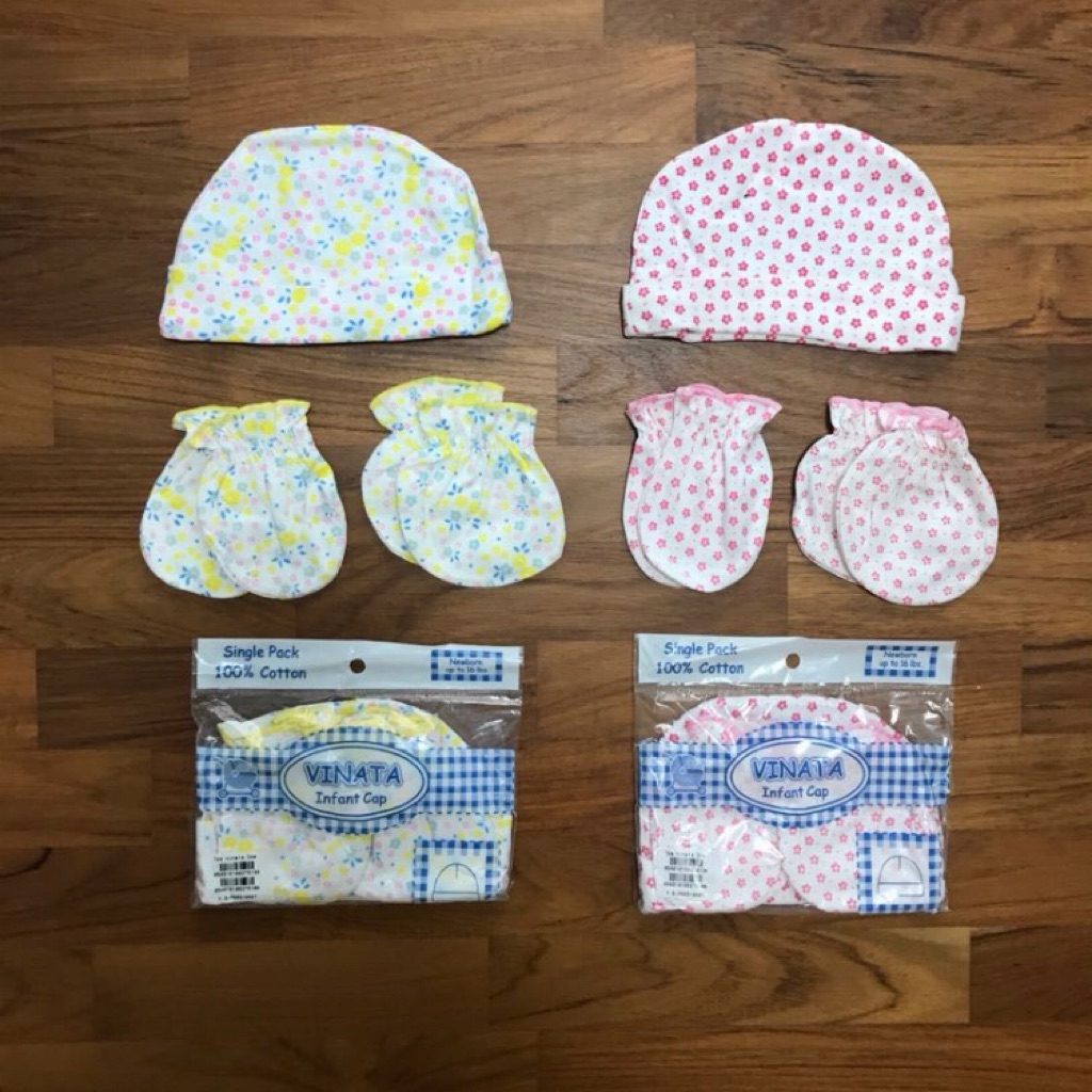 baby caps and mittens