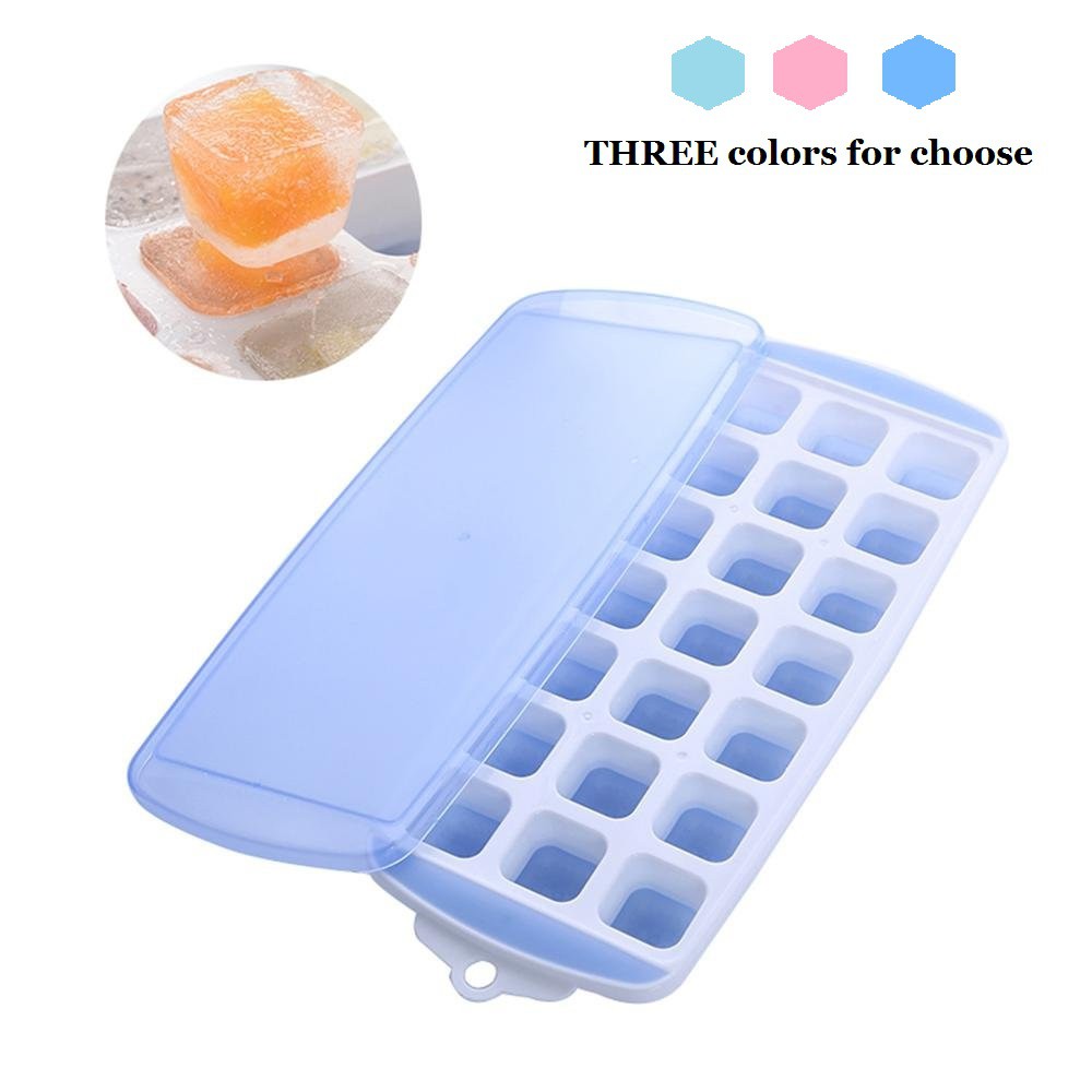 DIY Easy release Ice Cube Trays with Spill-Resistant Lids FDA | Shopee ...