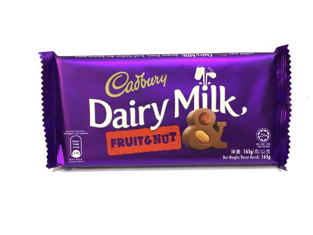 Cadbury Dairy Milk Chocolate Fruits Nut 160g Shopee Singapore