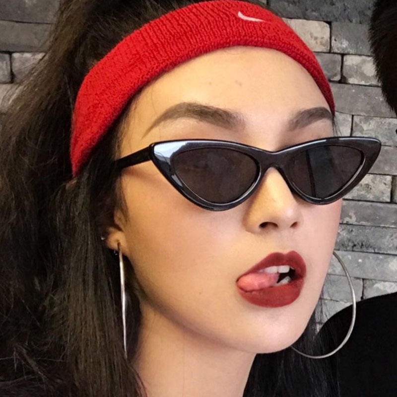 Korean Style Ulzzang Women Fashion Vintage Triangle Cat Eye Sunglasses