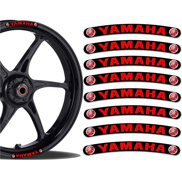 3D Gel Motorcycle Wheel Hub Rim Strip Decal YAMAHA Racing Car Sticker