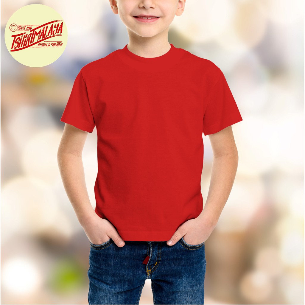 plain red t shirt child