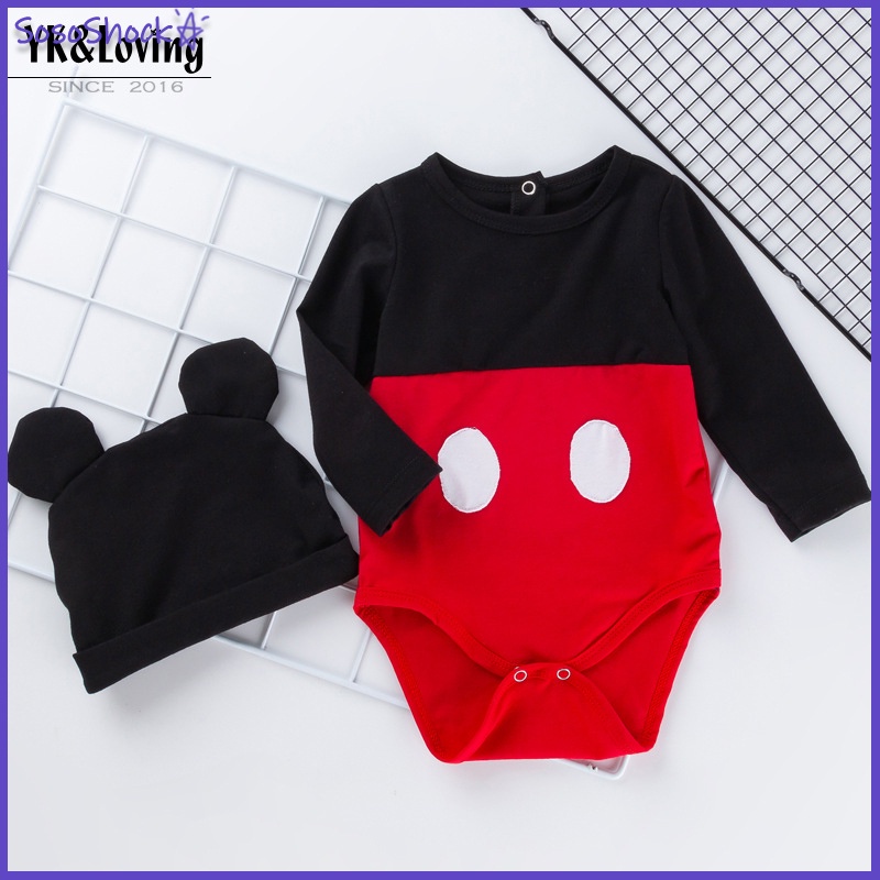 Mickey Baby Romper Clothes Set Infant 