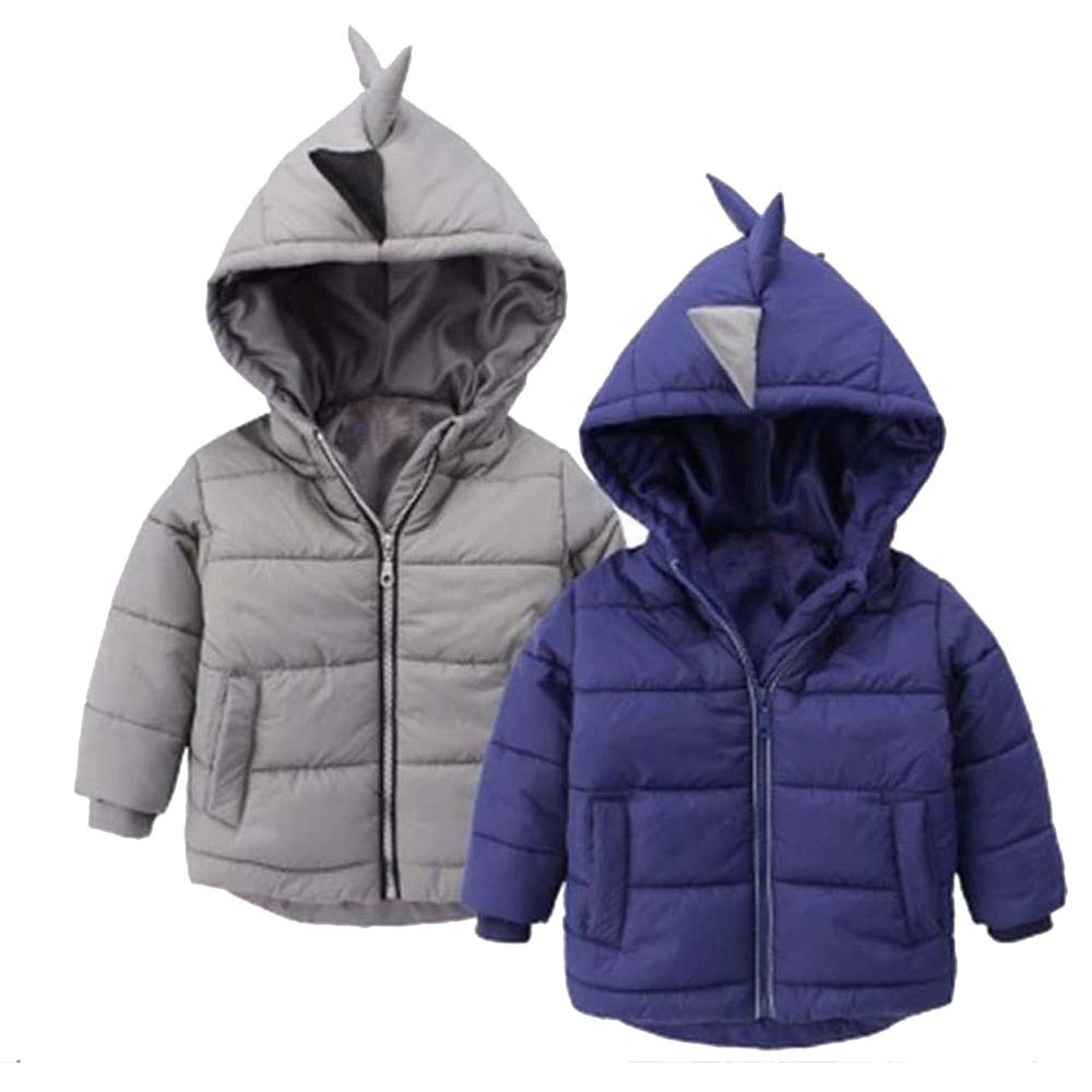 Kids Baby Boys Winter Warm Cotton-padded Hoodies Jacket ...