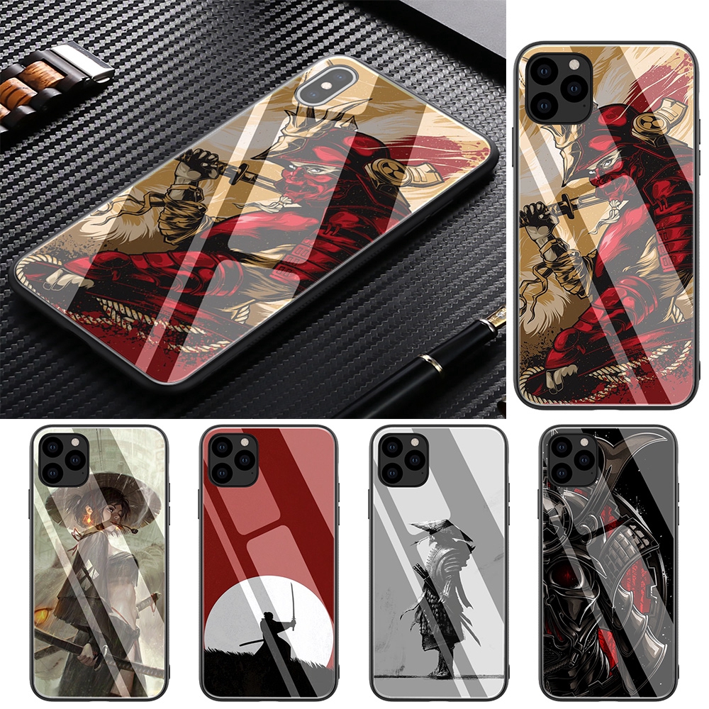 Japanese Samurai Iphone 11 Pro Xs Max Xr X 8 7 6 6s Plus Tpu Tempered 