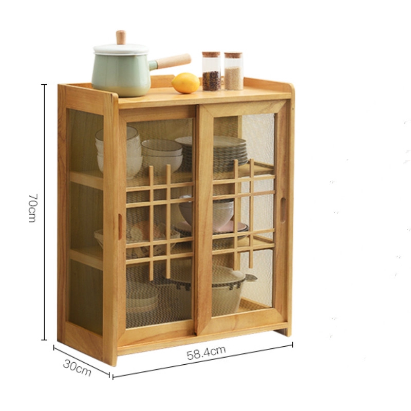 Kitchen Cabinet With Curtains Net Screen Anti Mosquito Insect Fly Bug Wood Cabinet For Bowl Shopee Singapore