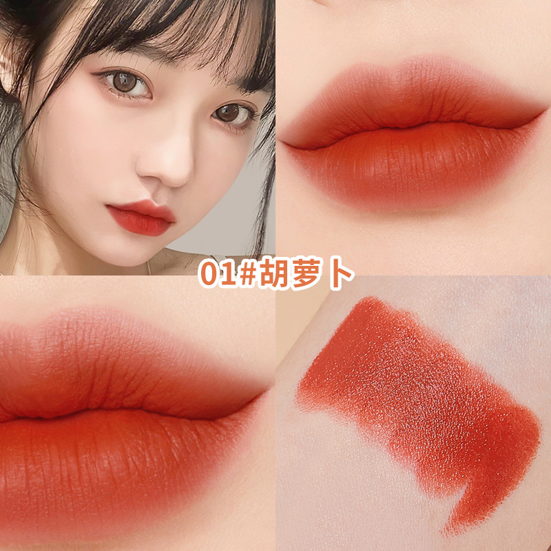 Hanru Small Thin Tube Velvet Lipstick: Bạn muốn sở hữu một cây son lì với thiết kế nhỏ gọn để mang đi bất cứ đâu? Hanru Small Thin Tube Velvet Lipstick sẽ là sự lựa chọn hoàn hảo cho bạn. Với chất lượng đỉnh cao cùng thiết kế nhỏ gọn, sản phẩm này sẽ giúp bạn tự tin hơn cho bất cứ sự kiện nào. Hãy xem hình ảnh liên quan đến sản phẩm để thấy được sự độc đáo của nó.