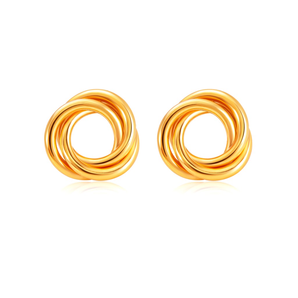 Sk Jewellery Sk 916 Illumi Gold Earrings Shopee Singapore