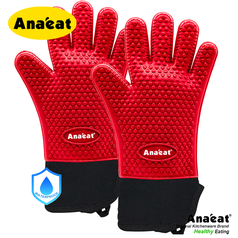 ANAEAT 1 pc Long Silicone Kitchen Gloves-BBQ Grill Gloves Heat Resistant  Cooking Gloves For Grilling Microwave Oven Mitts Gloves | Shopee Singapore