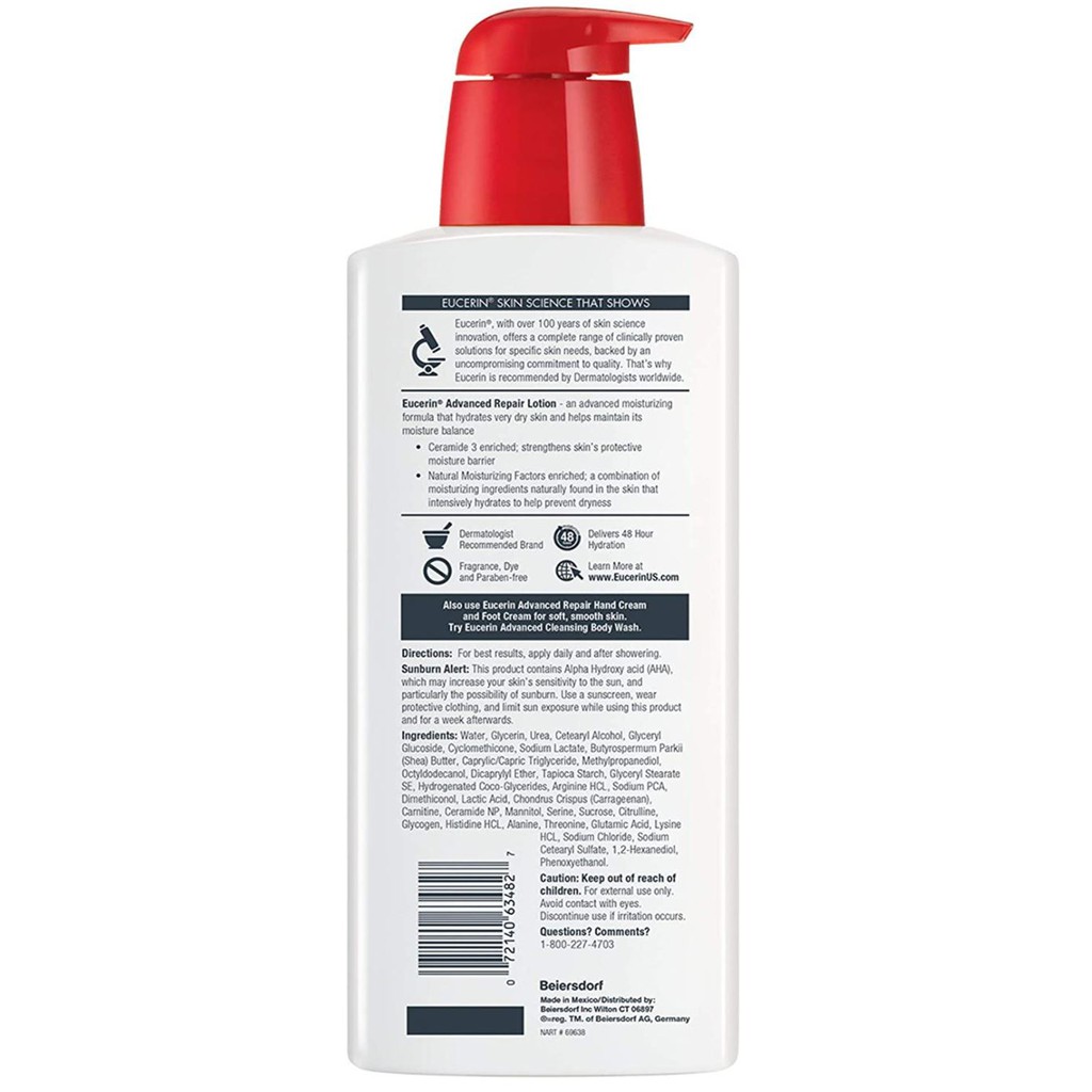 eucerin advanced cleansing body and face cleanser
