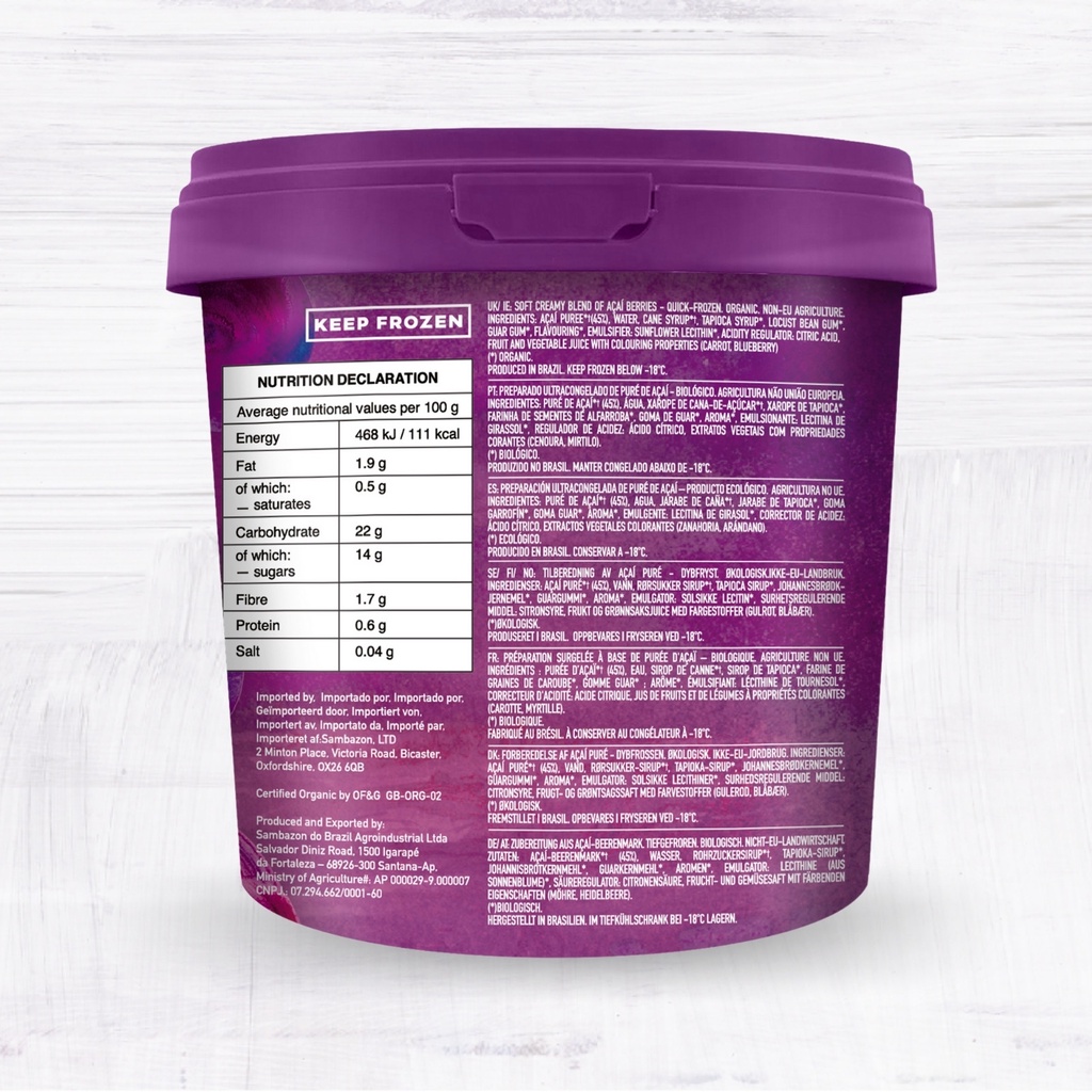 Acai Berry Sorbet Nutrition Facts Besto Blog