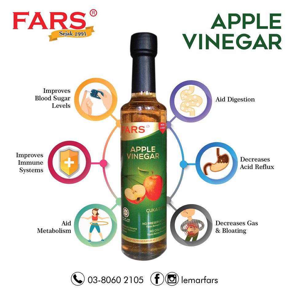 Fars Apple Vinegar Vinegar Fruit 375ml Shopee Singapore