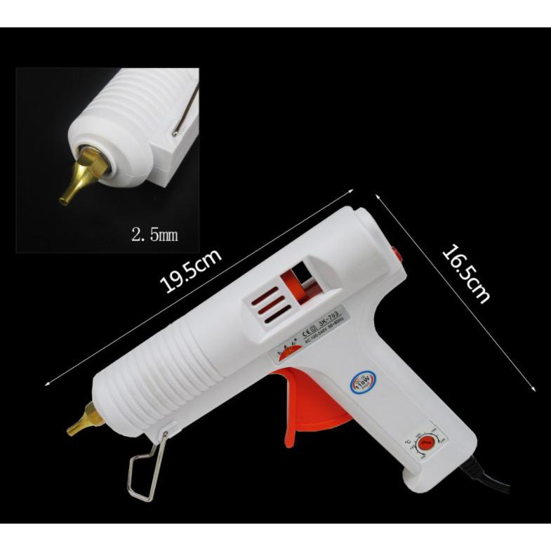 adjustable temperature hot glue gun