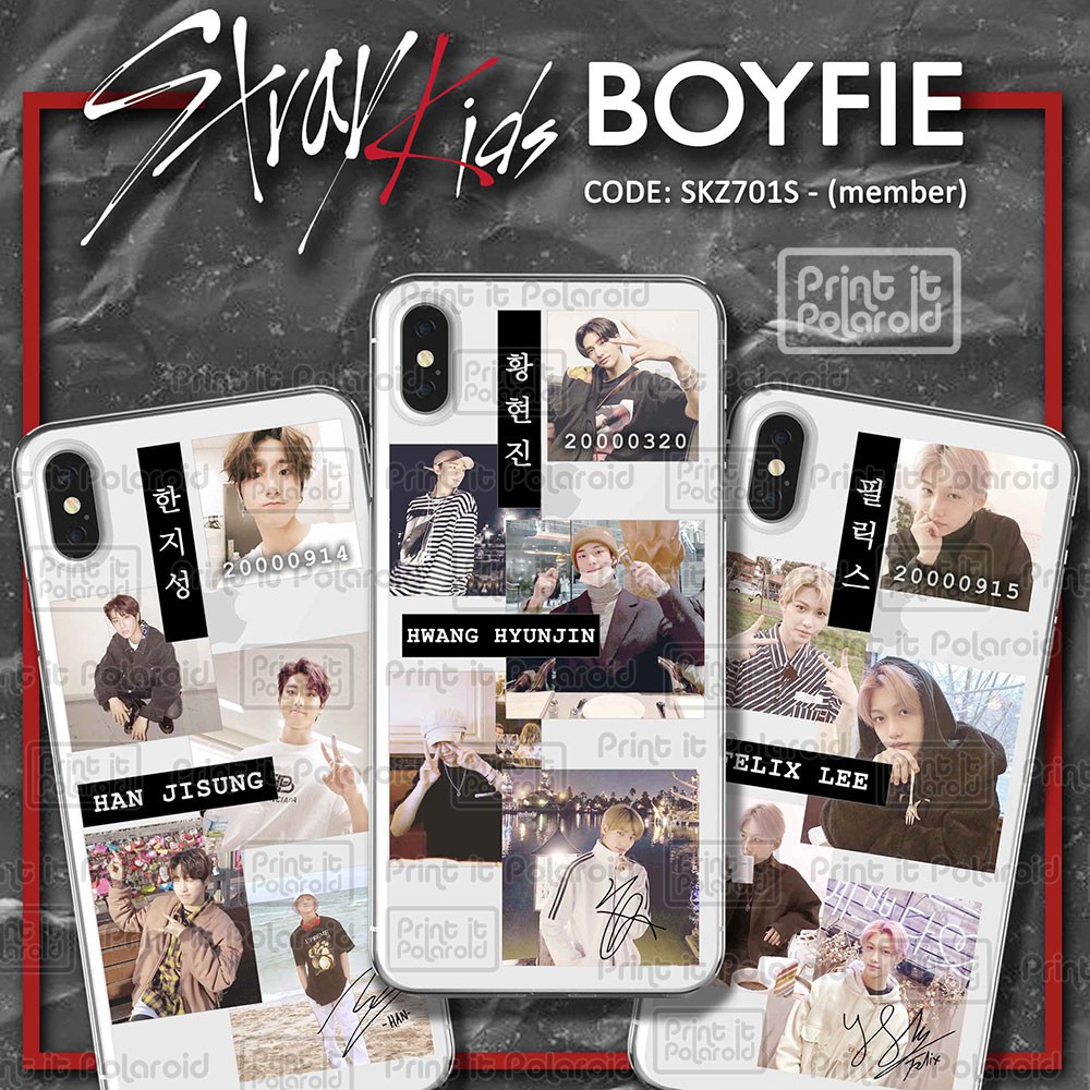 1 sheet plastic vinyl stray kids boyfie photo case sticker for fans shopee singapore