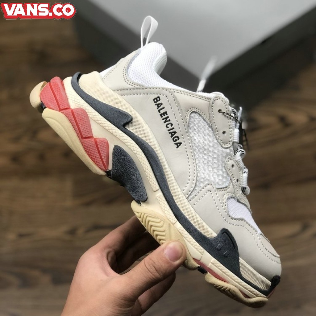 balenciaga shoes red and white