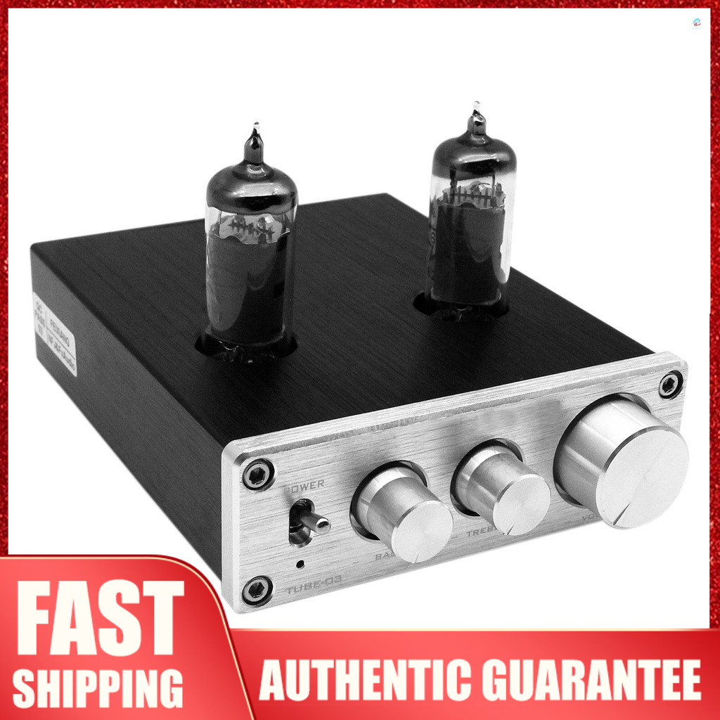 TUBE03 Mini HiFi Audio Preamplifier 6K4 Vacuum Tube Amplifier Buffer