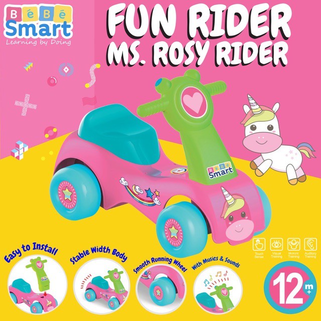 Bebe Smart Fun Rider Ms Rosy Rider Motor Motoran Anak Shopee Singapore