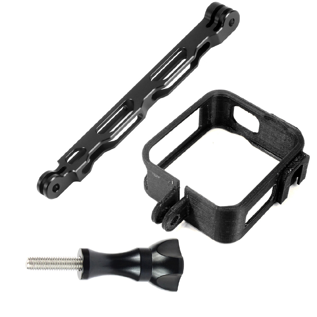 Feichao Protective Frame Sports Camera Case For Gopro Max Camera 3d Printing Pla Case Aluminum Alloy Metal Extension Rod Shopee Singapore