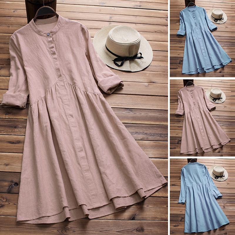 button down dress shopee