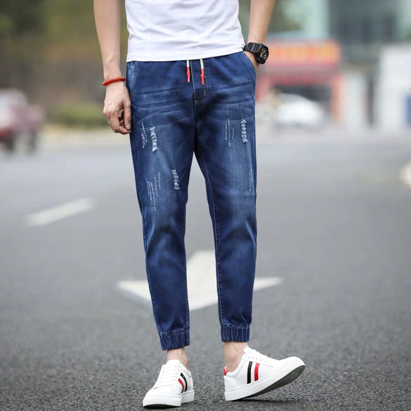 Hole Jeans Cowboy Feet Tied Summer 