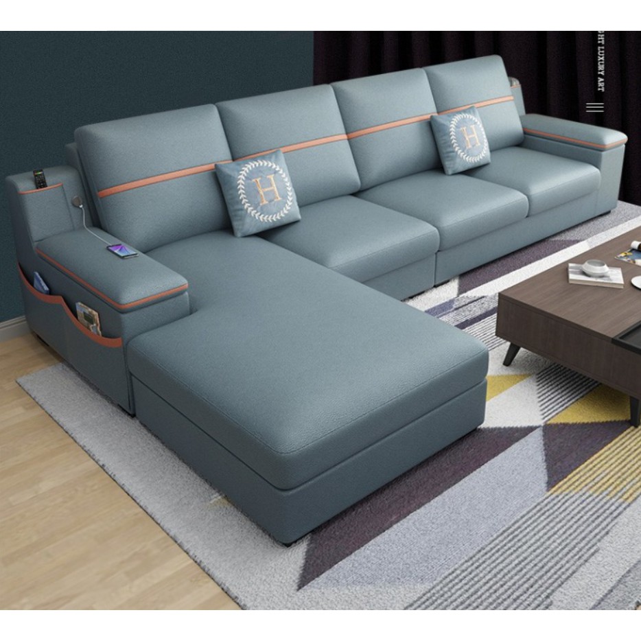 Nano fabric sofa, storage function sofa, All pine frame ...