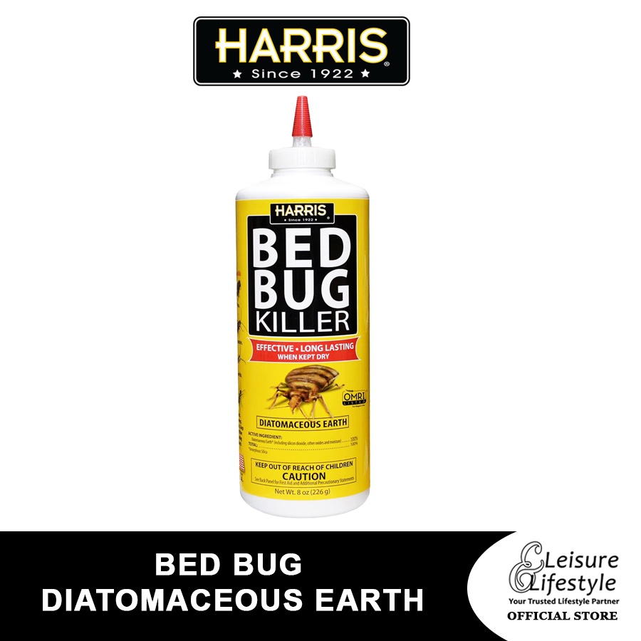 PF Harris Diatomaceous Earth Bed Bug Powder 8oz Bed Bug Killer | Shopee ...