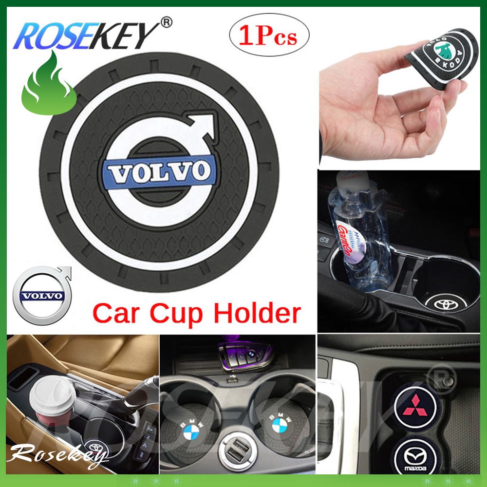 【Stock Ready】Volvo Cup Holder Coaster nonslip Silicone Cup mat Anti