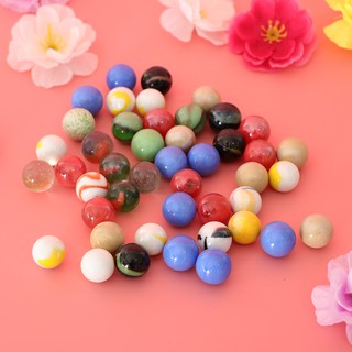 45pcs Marbles Ball Glass Bead for Chinese Checkers Home Decor Multicolored