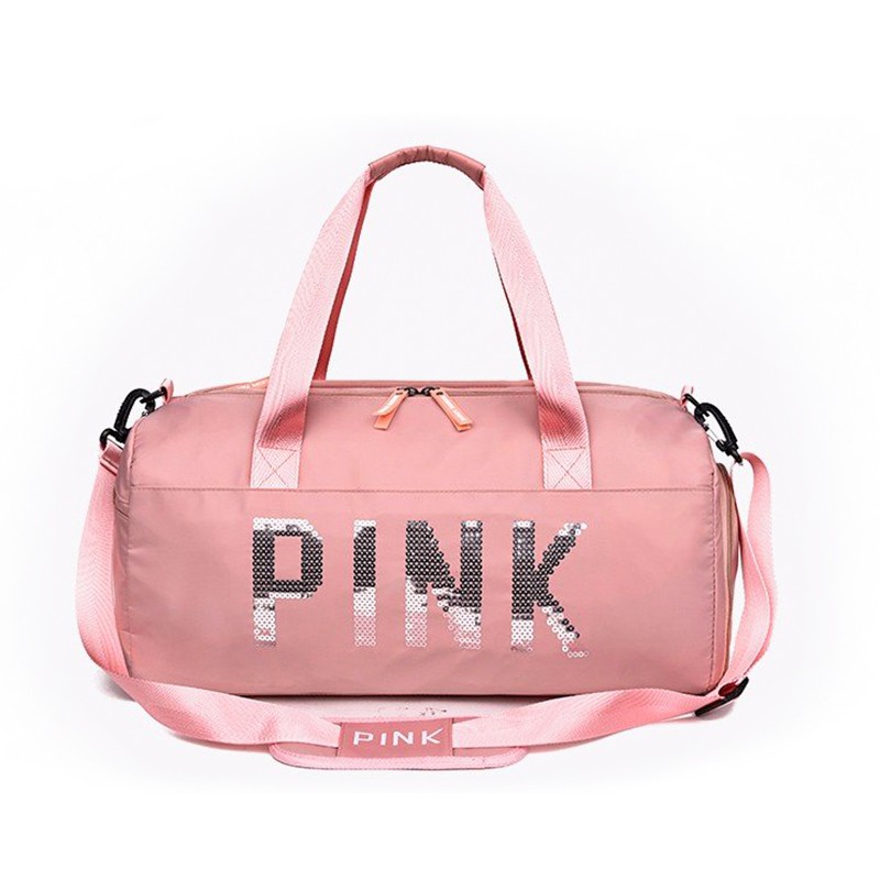 womens gym bag pink