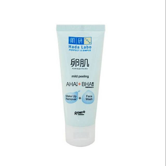 hada labo mild peeling face wash
