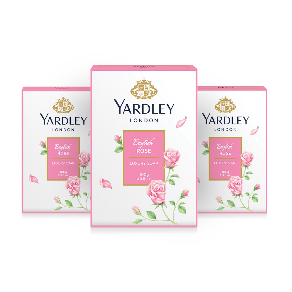 Shop Malaysia 3x Yardley London English Rose Luxury Soap 100g Sabun Mandi Shopee Singapore